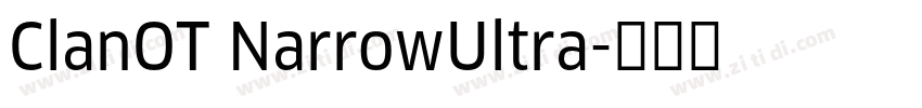 ClanOT NarrowUltra字体转换